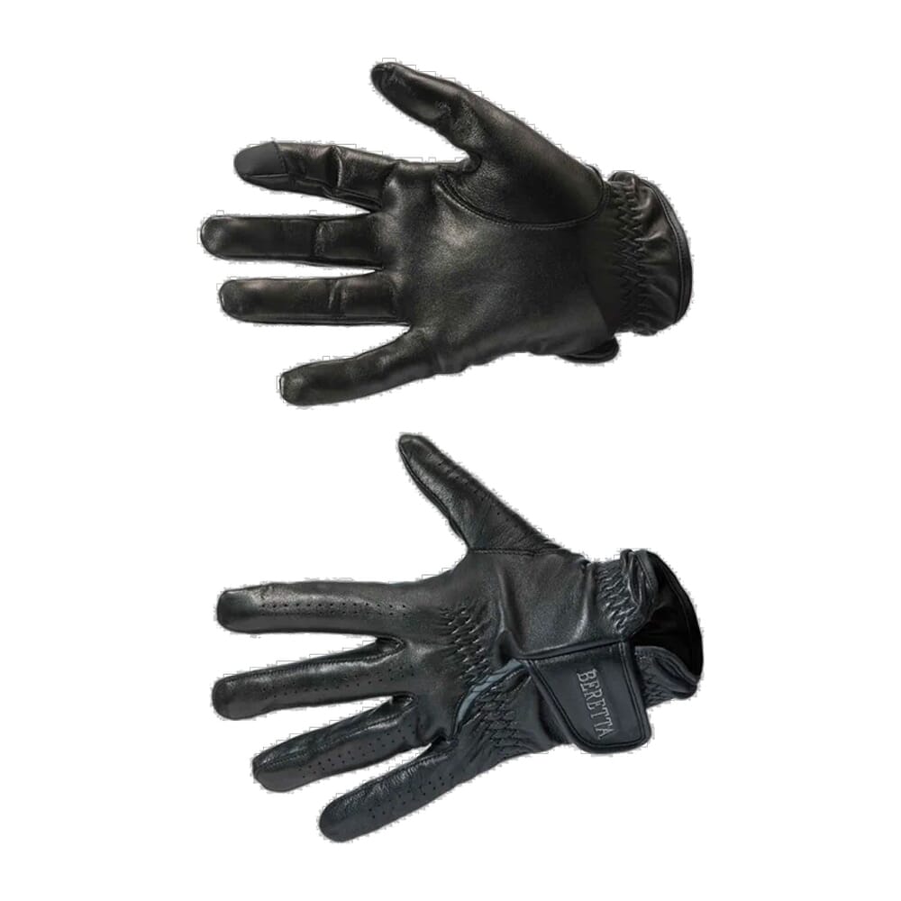 Beretta Leather Shooting Gloves Black/Gray GL013L01060903, XL - Beretta