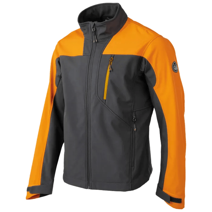 Beretta Daybreak Softshell Jacket Charcoal/Blaze Orange GU385T2447096A, XL - Beretta