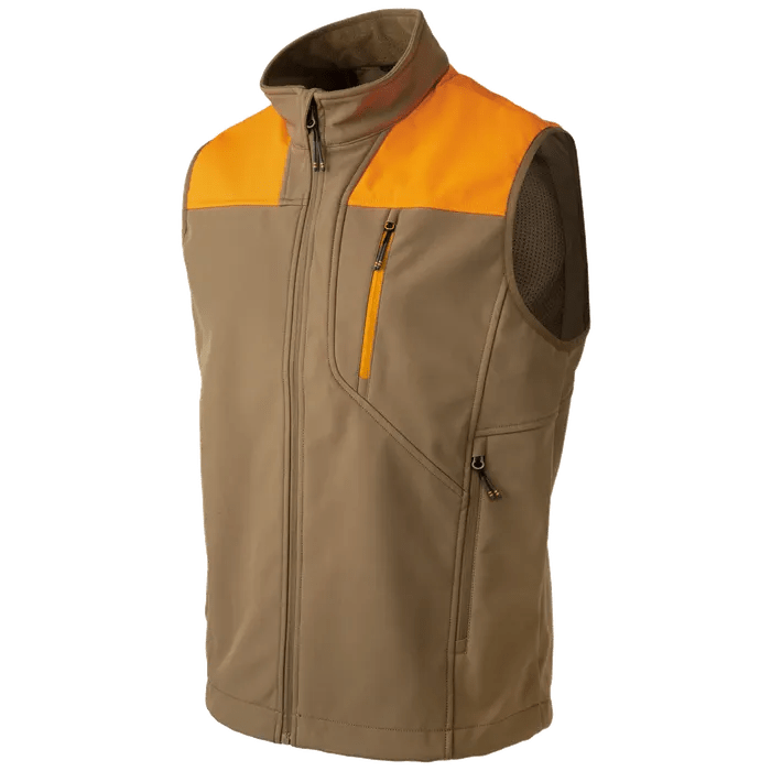 Beretta Daybreak Softshell Vest Otter/Blaze Orange GU405T244708D8, Small - Beretta