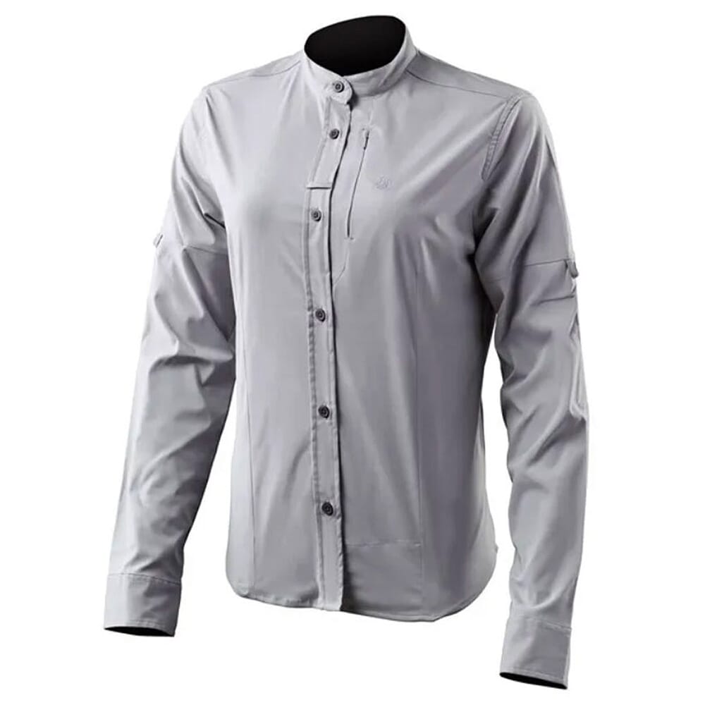 Beretta Women's EVAD Flex Long Sleeve Button-Down Shirt Light Gray LD571T23340966, XXL - Beretta