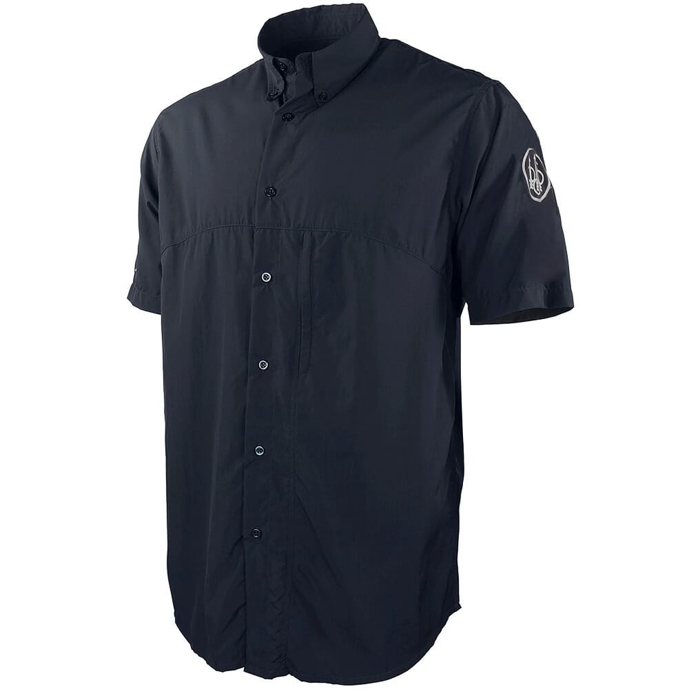 Beretta Buzzi LS Shooting Shirt Navy Blue LT011T1555053G, Small - Beretta
