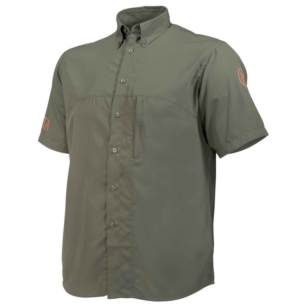 Beretta Buzzi Shooting Shirt Green LT021T15550715, Large - Beretta
