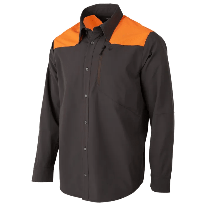 Beretta Ozark Tech Shirt Brown Bark/Orange LU332T244508C4, XL - Beretta
