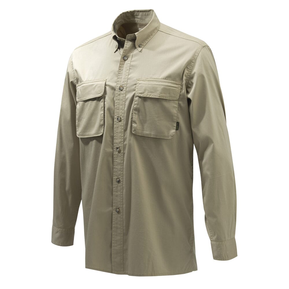 Beretta Selous Sport Shirt Hazelnut LU841T1945011L, Large - Beretta