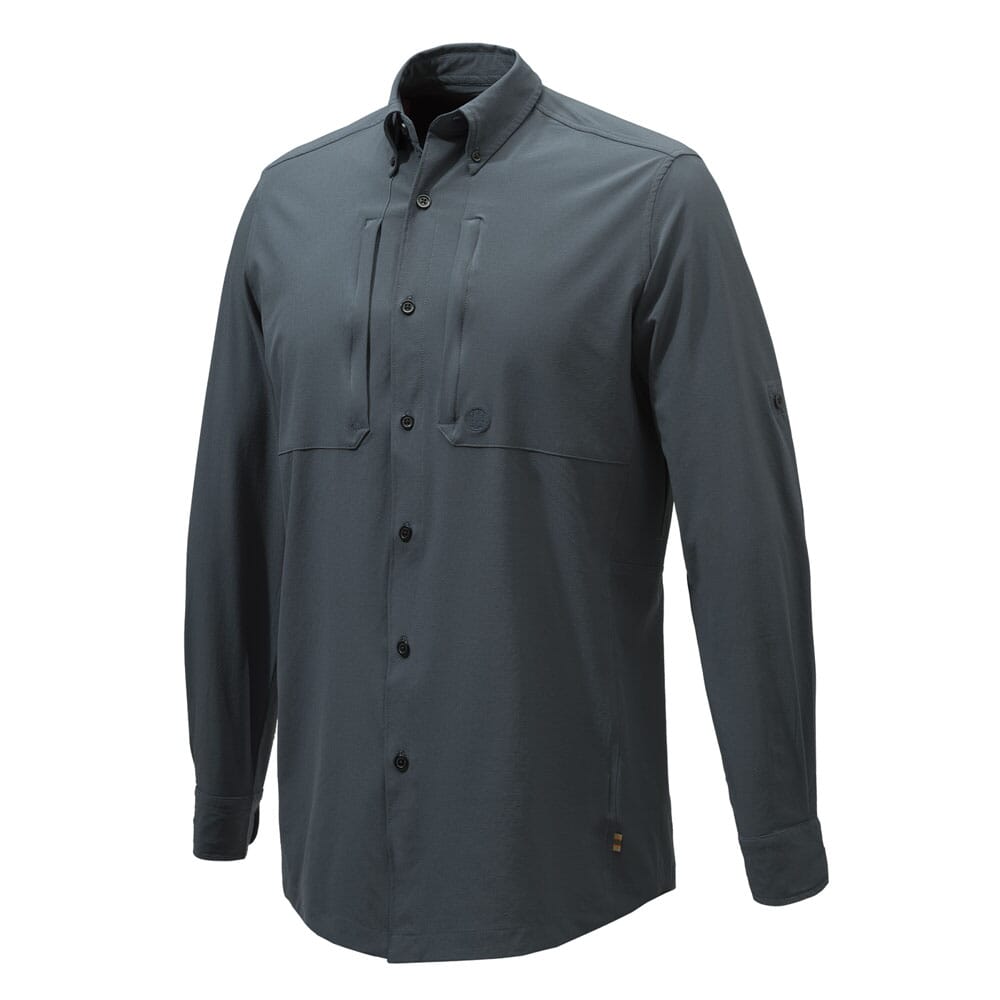 Beretta Plain Lightweight Shirt Ebony LU901T216809OR, Medium - Beretta