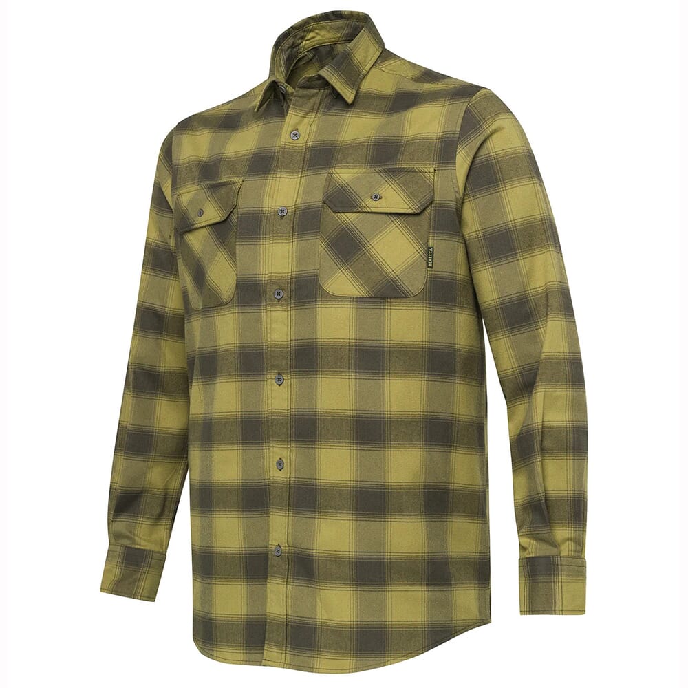 Beretta Cadet Flannel Shirt Moss Check LU991T243507X2, XL - Beretta