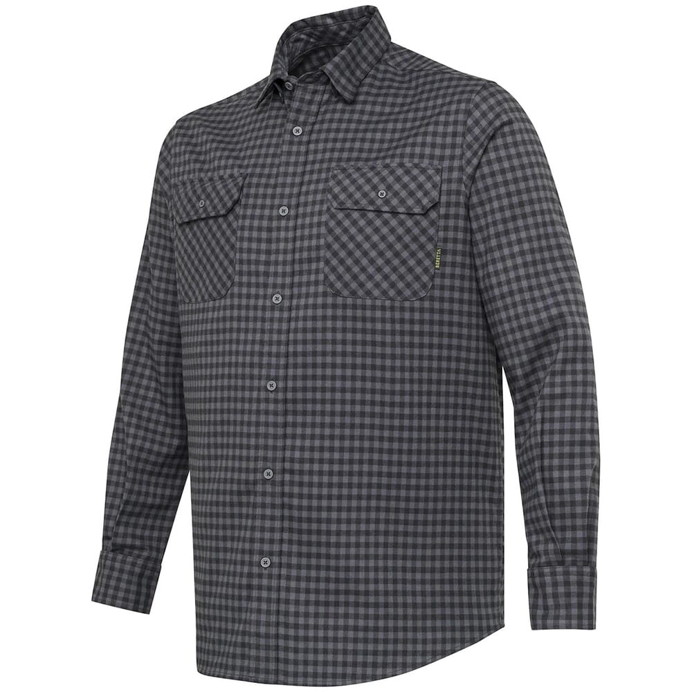 Beretta Cadet Flannel Shirt Ebony Check LU991T243509R2, Medium - Beretta
