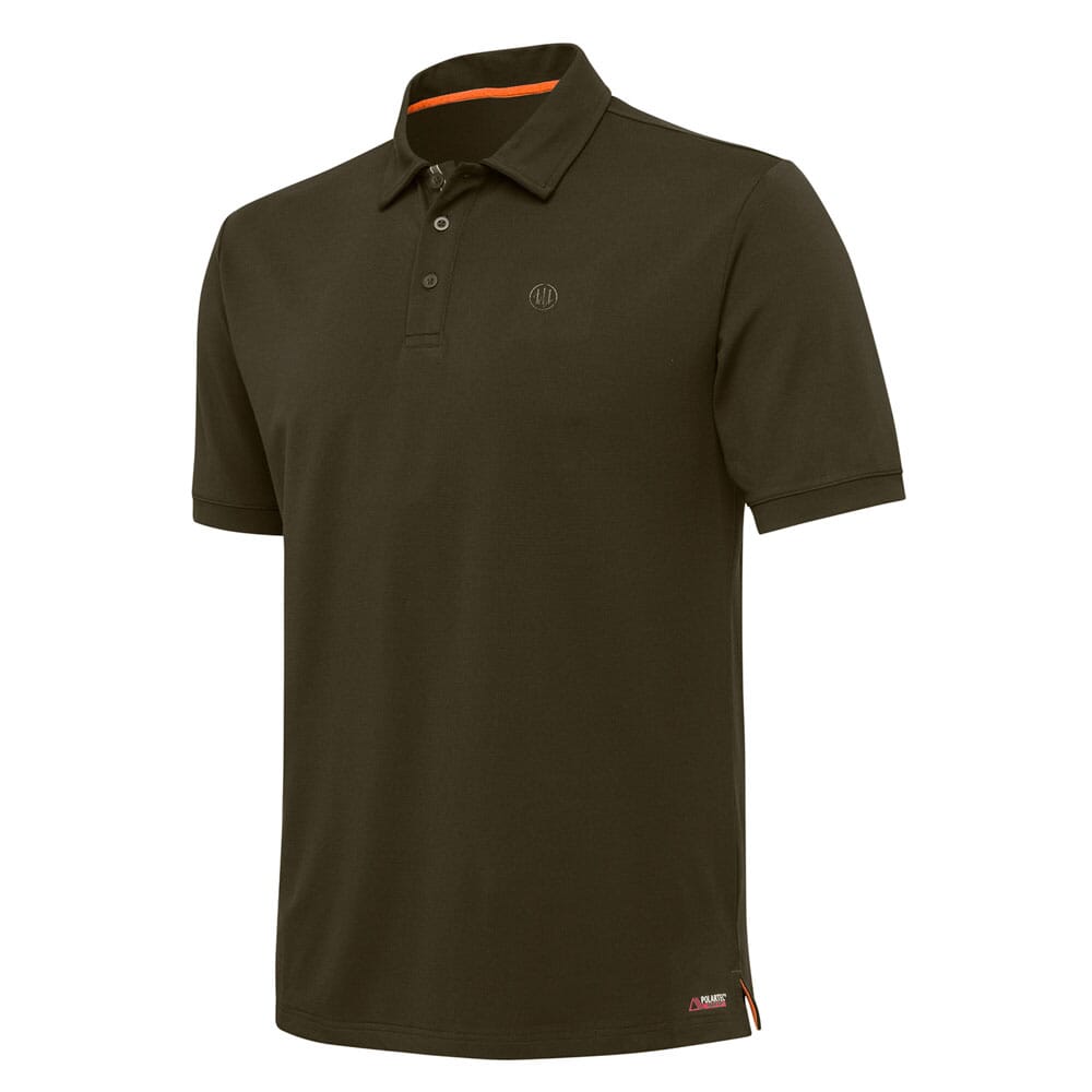 Beretta Tech Corporate SS Polo Green Moss MT351T201207AA Top, XL - Beretta