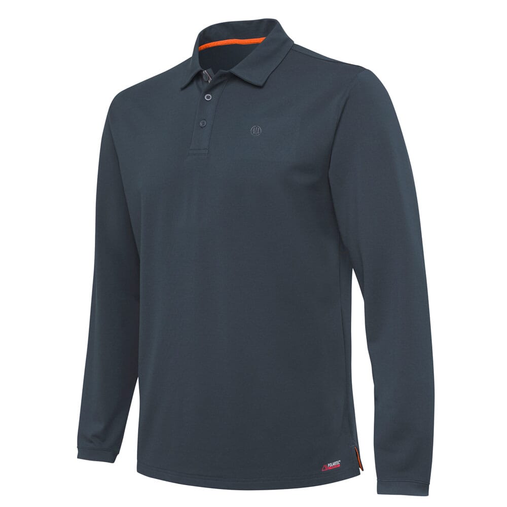 Beretta Tech Corporate LS Polo Ebony MT361T201209OR Top, Small - Beretta