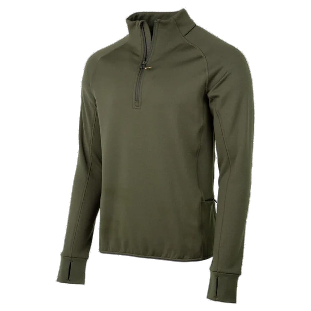 Beretta Stretch Tech Half-Zip Fleece Green Moss P3142T231207AA, Small - Beretta
