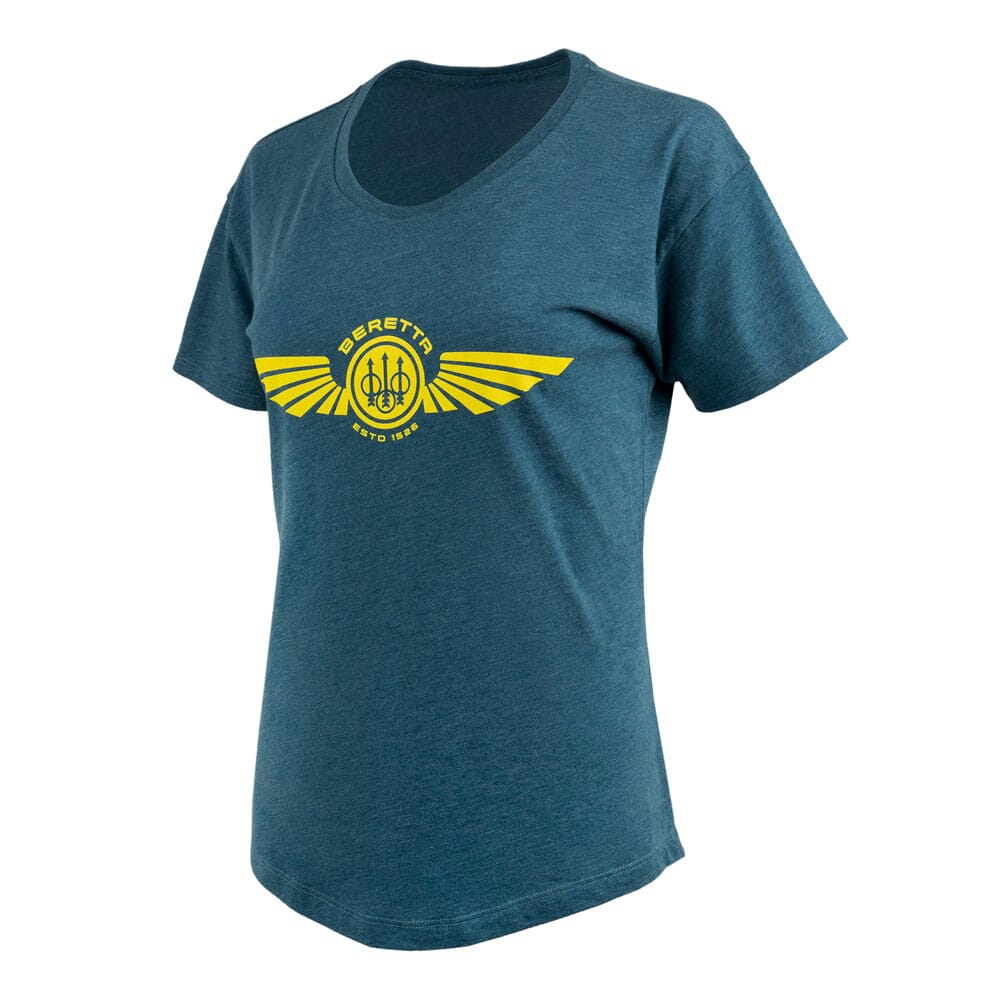 Beretta Dea Wings T-Shirt ST-Shirtl Blue Heather TS110T189005AV Top, 2XL - Beretta