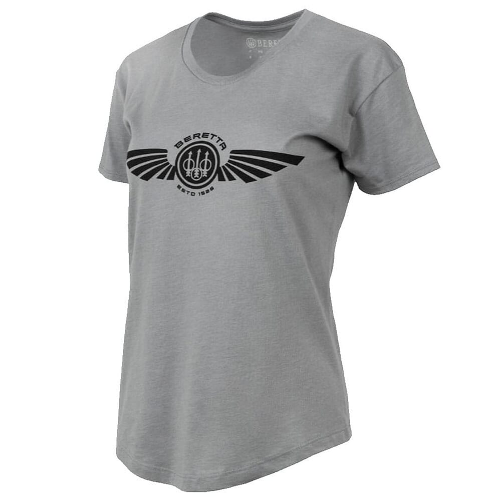 Beretta Women's Dea Wings Short Sleeve T-Shirt Stone Heather TS110T1890096B, Medium - Beretta