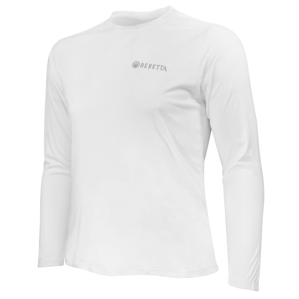 Beretta Covey Tech LS T-Shirt White TS208T11800001 Top, XL - Beretta