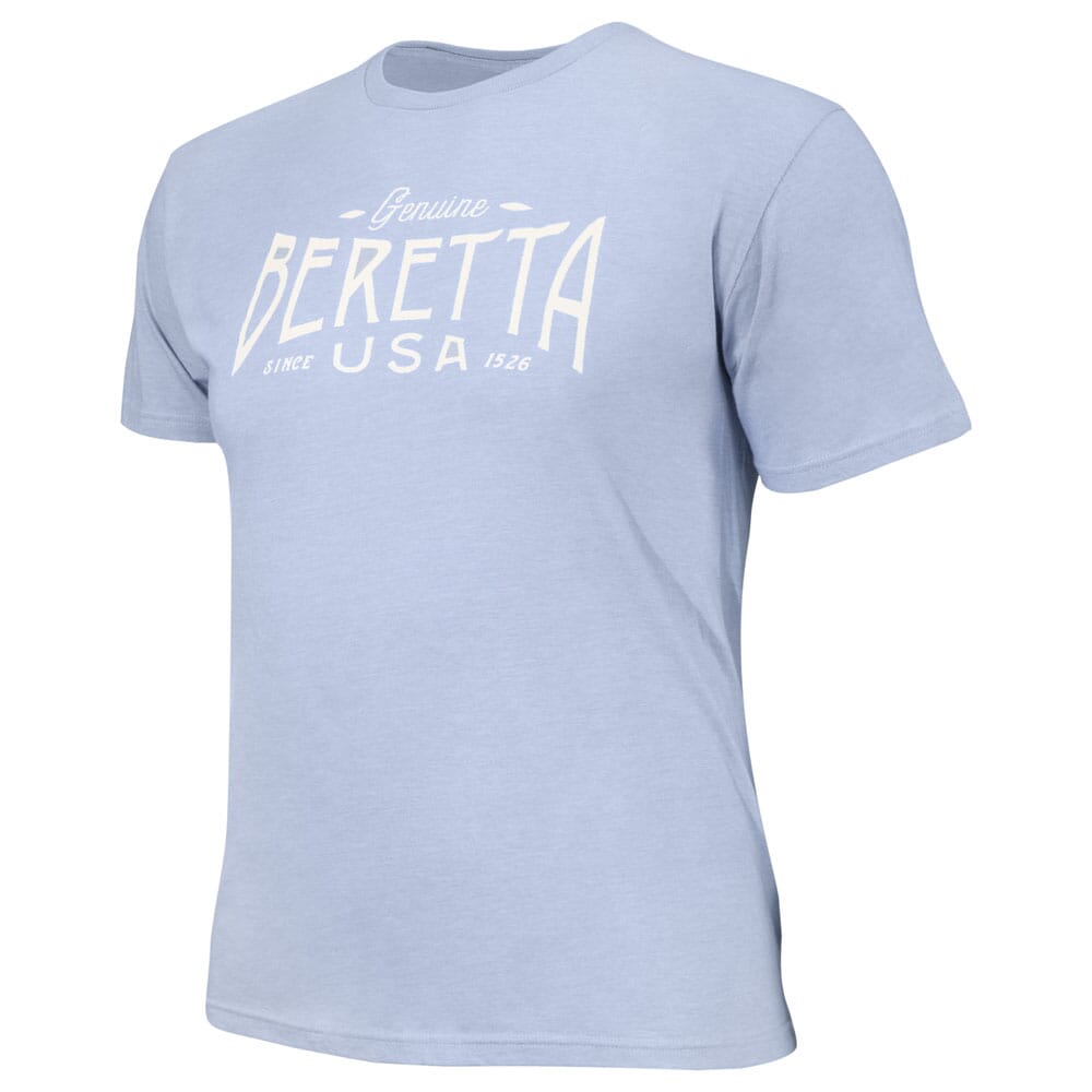 Beretta BUSA Logo T-Shirt Light Blue TS211T18900500 Top, Large - Beretta
