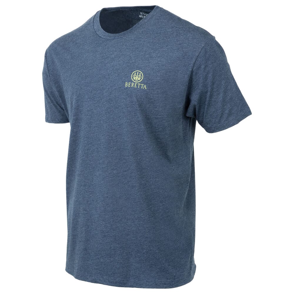 Beretta Legacy SS T-Shirt Navy Heather TS218T1890051Y Top, Medium - Beretta