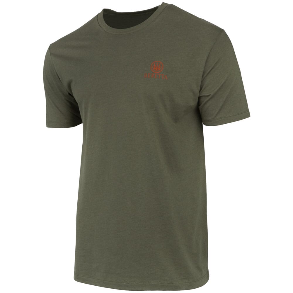Beretta Legacy SS T-Shirt Military Green TS218T18900750 Top in Odg, 2XL - Beretta