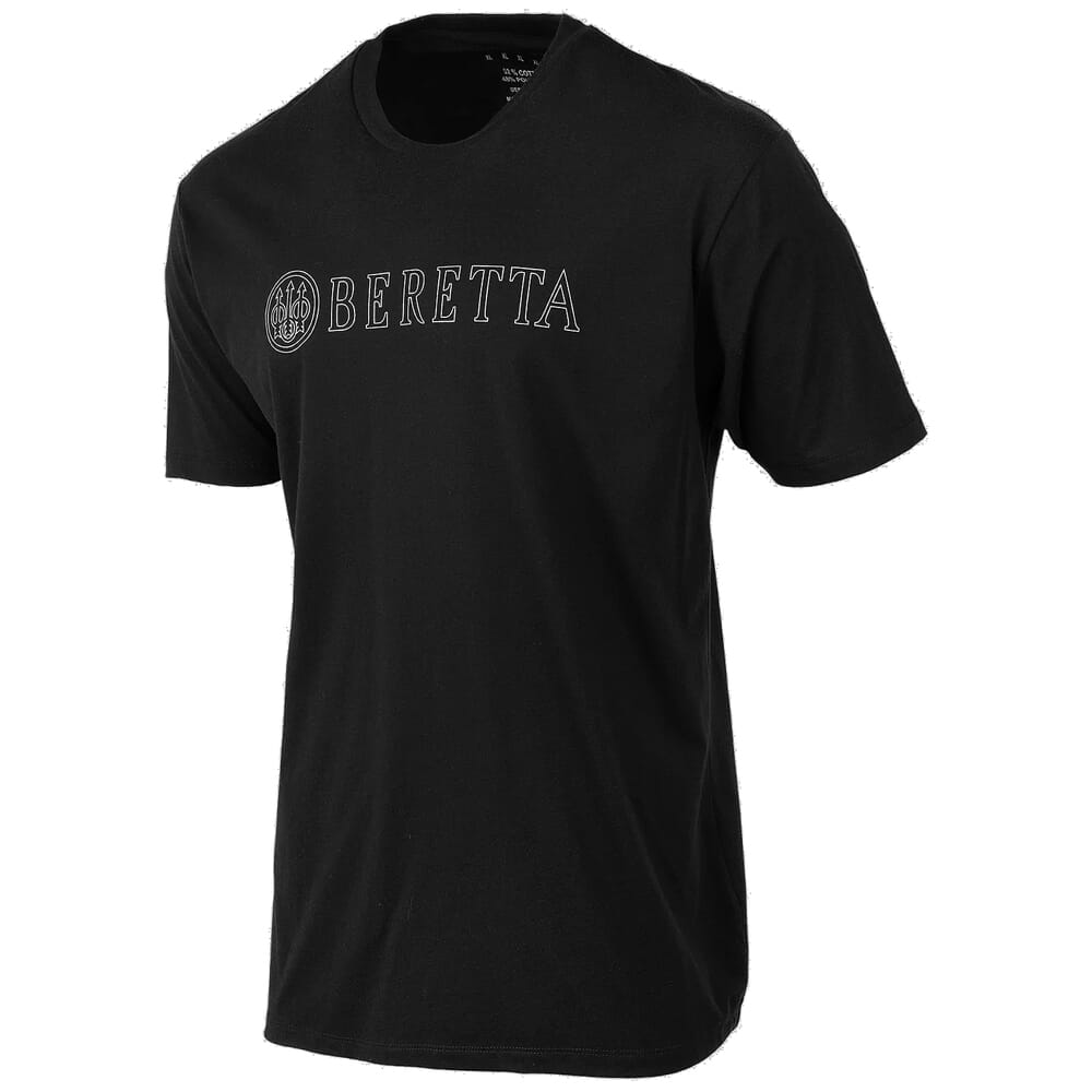 Beretta Hardline Short Sleeve T-Shirt Black TS219T18900999, Small - Beretta
