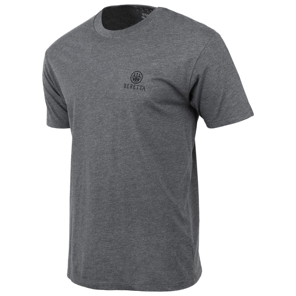 Beretta Rail SS T-Shirt Heather Grey TS223T1890090U Top in Gray, Large - Beretta