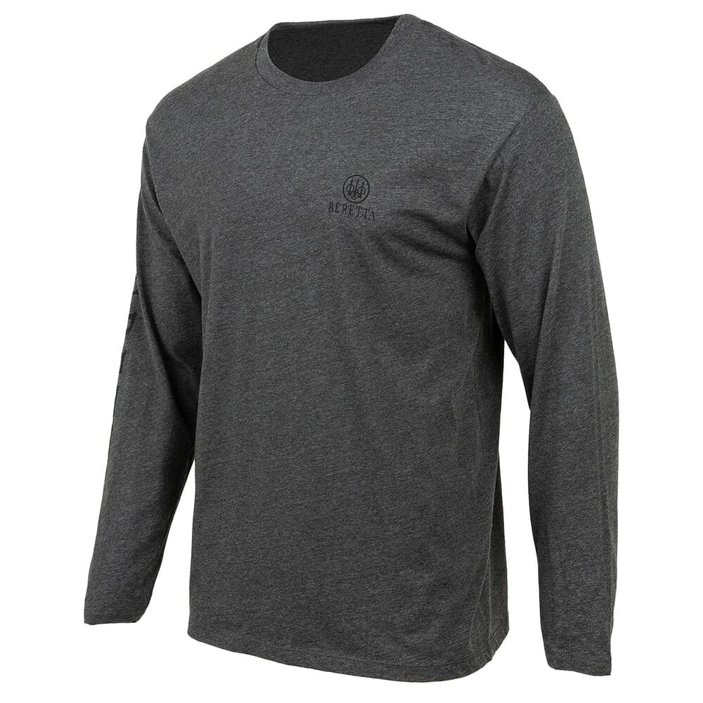 Beretta USA 2.0 Long Sleeve T-Shirt Charcoal TS230T18900093, Large - Beretta