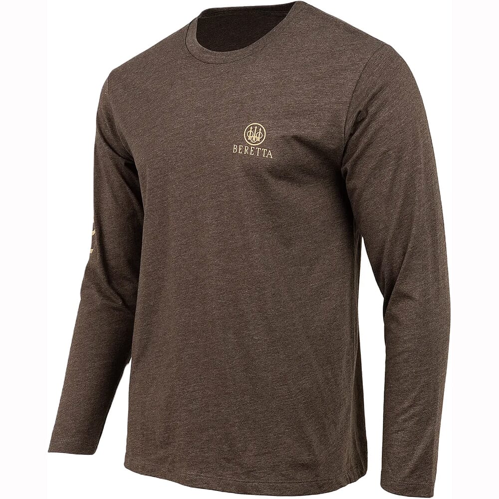 Beretta USA 2.0 Long Sleeve T-Shirt Brown TS230T18900815, Small - Beretta
