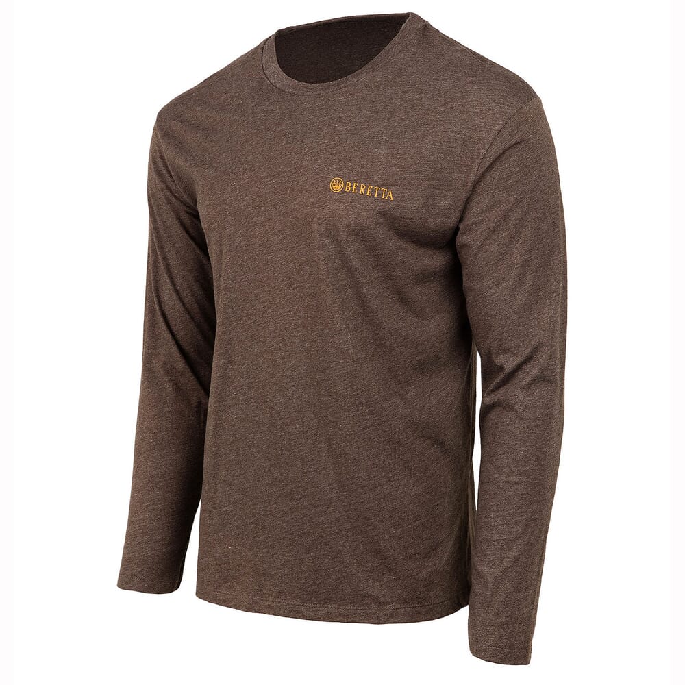 Beretta Wing Drop Long Sleeve T-Shirt Brown TS231T18900815, XXL - Beretta