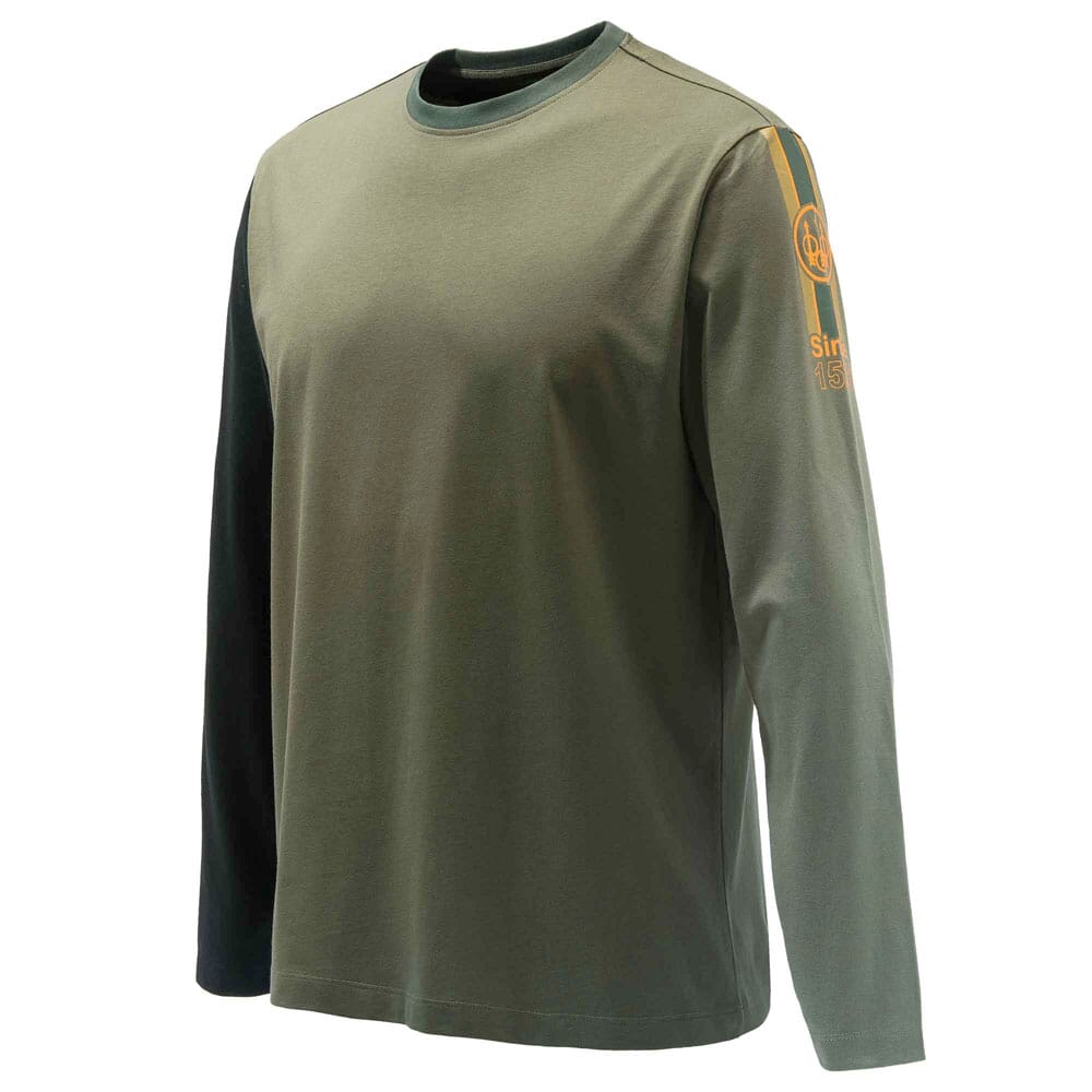 Beretta Victory Corporate LS T-Shirt Green TS352T15570715 Top, 3XL - Beretta