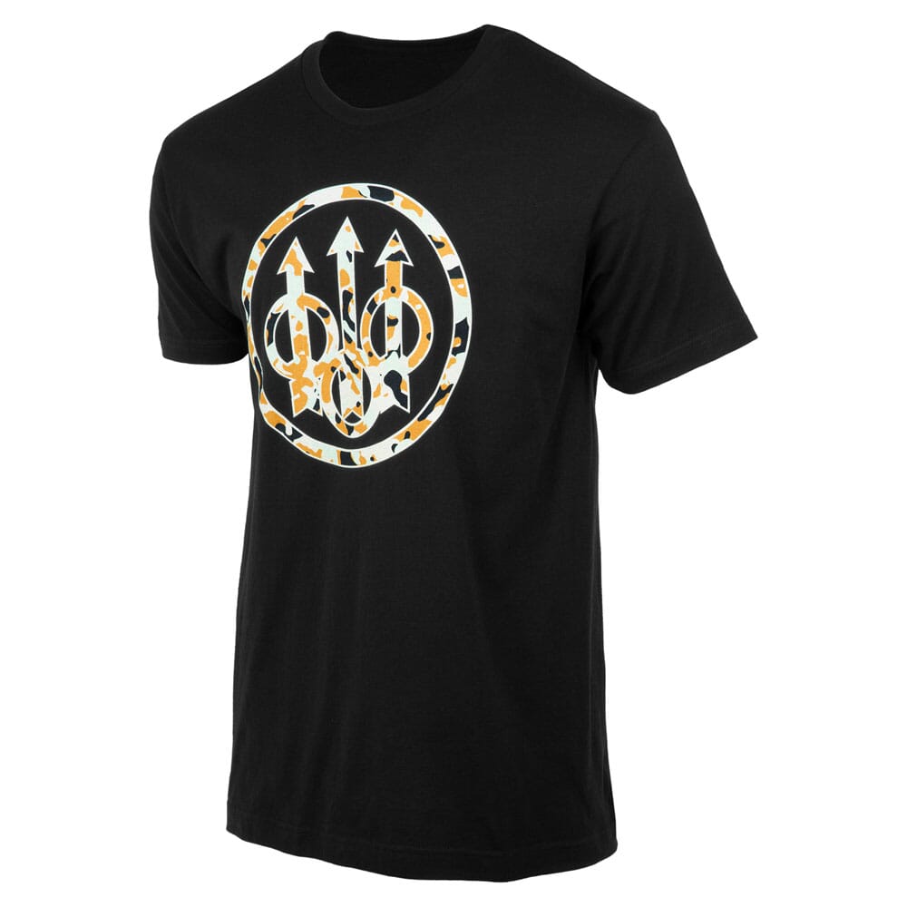 Beretta Heritage SS T-Shirt Black Brown Special TS735T18900081 Top, Small - Beretta