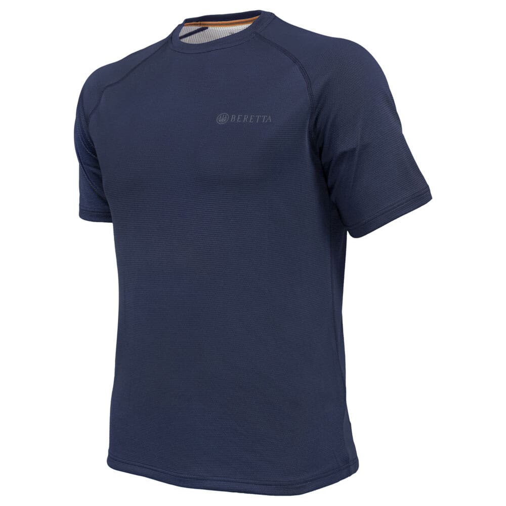 Beretta Tech T-Shirt Blue Total Eclipse TS851T21450504 Top, Small - Beretta