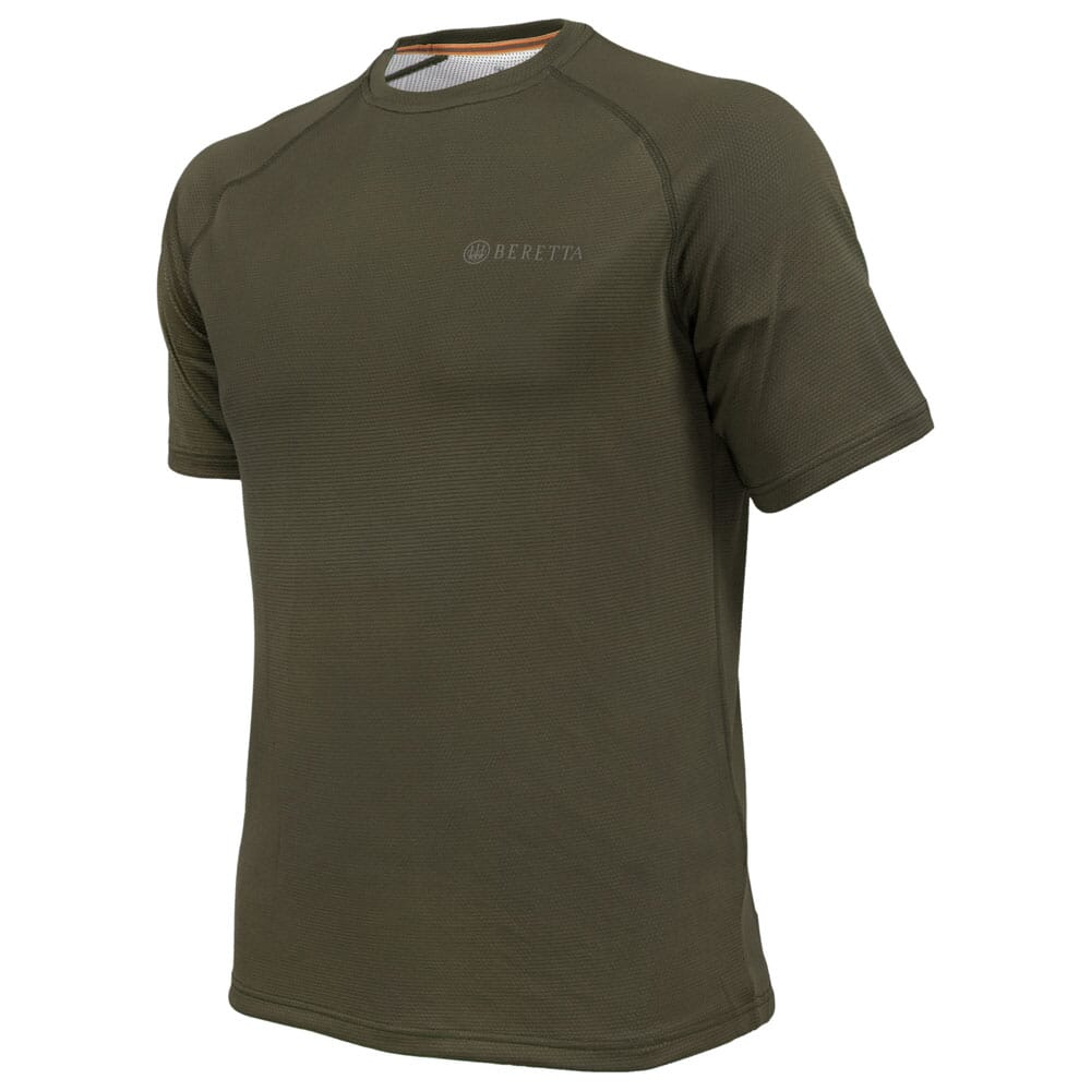 Beretta Tech T-Shirt Green TS851T21450715 Top, XL - Beretta