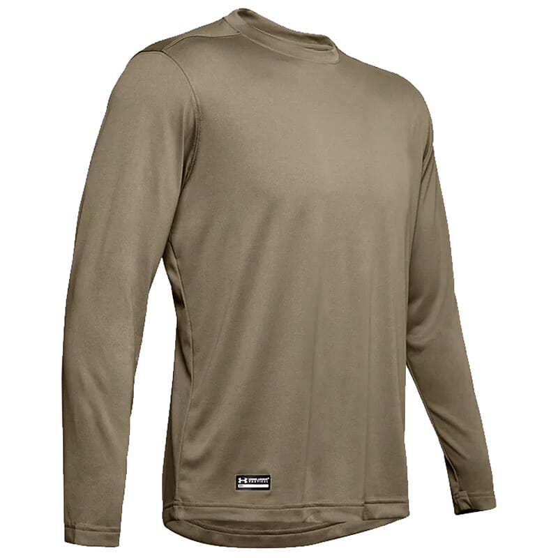 Under Armour Tactical Tech Long Sleeve Shirt Federal Tan 1248196-499, S - Under Armour