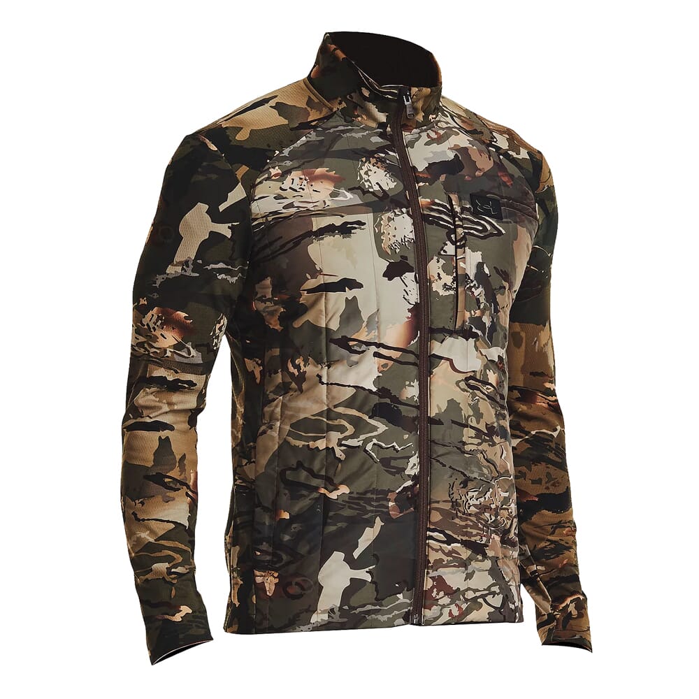 Under Armour Camo Sprint Hybrid Jacket UA Forest All Season Camo/Black 1372597-994 in Ua Forest All-Season Camo, S - Under Armour