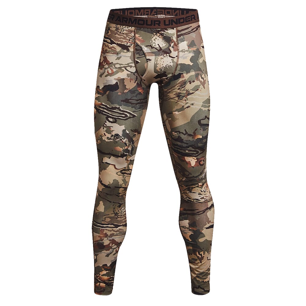 Under Armour Camo ColdGear Infrared Legging UA Forest All Season Camo/Black 1372606-994, Large - Under Armour