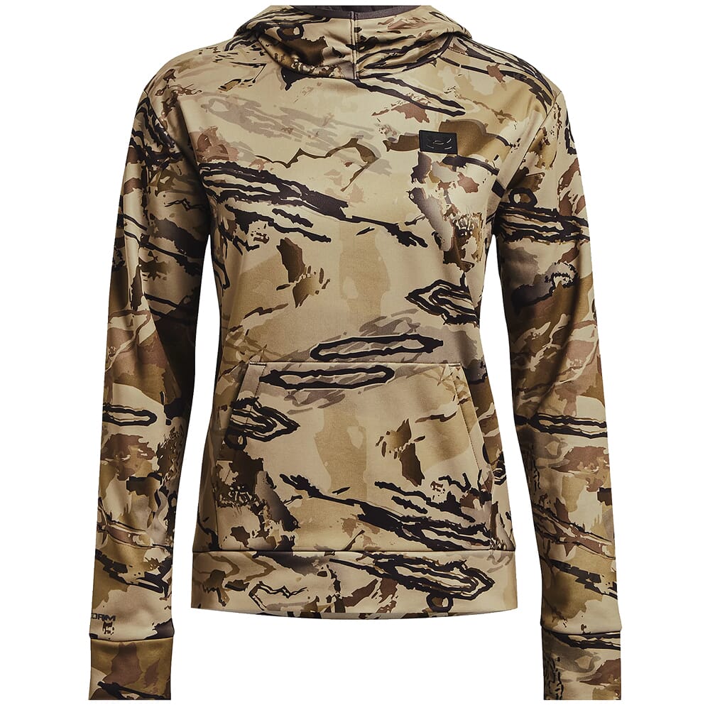 Under Armour Women's Armour Fleece Storm Kangzip Hoodie UA Barren Camo/Black 1373285-999, Small - Under Armour