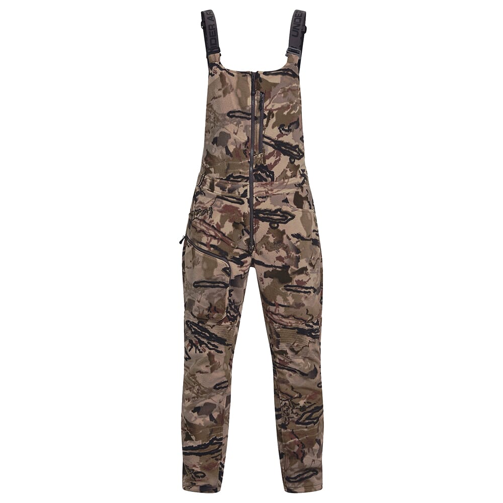 Under Armour Whitetail Rut Windproof Bib UA Barren Camo/Black 1378818-989, 4XL