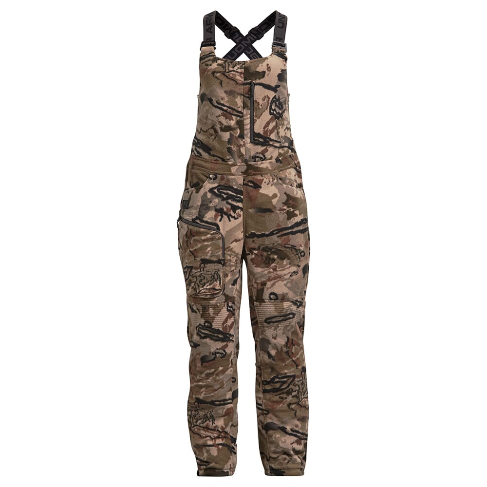 Under Armour Whitetail Women's Rut Windproof Bib UA Barren Camo/Charcoal 1378820-989 Jacket, Large