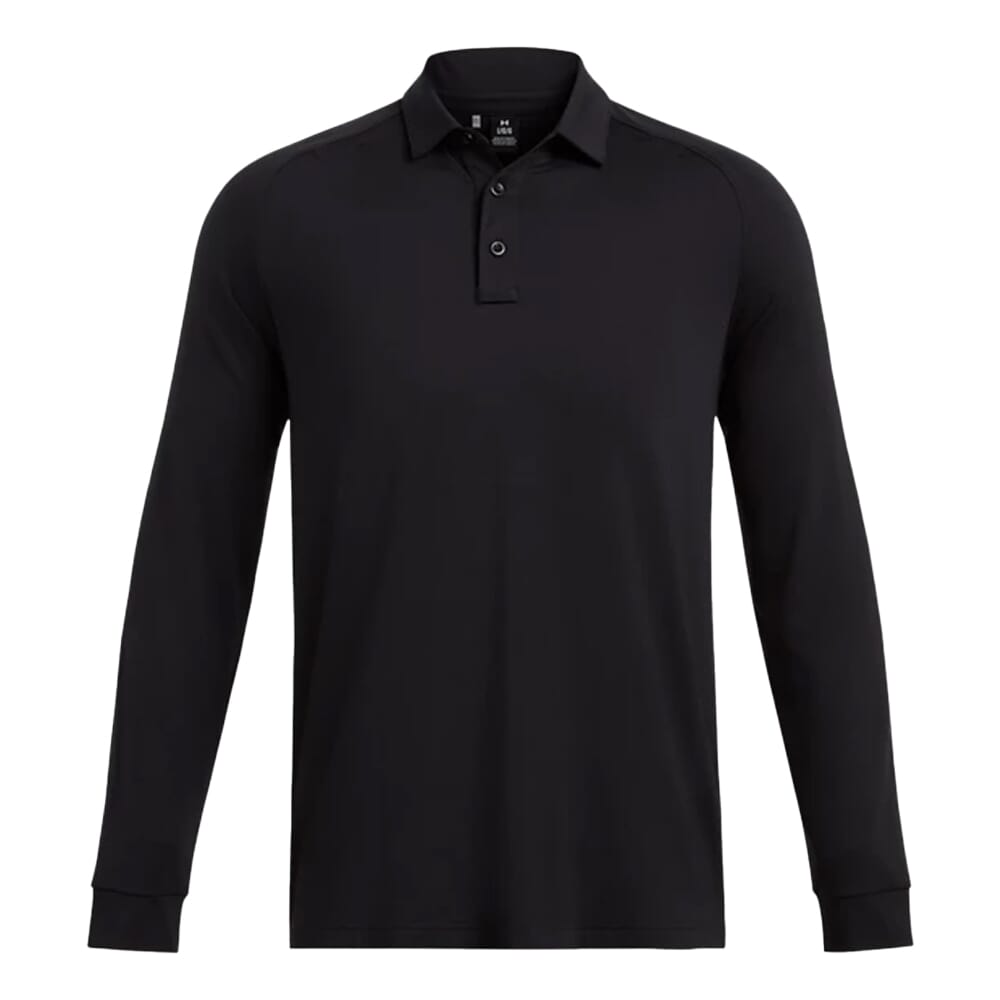 Under Armour Tactical Elite Long Sleeve Polo Black 1386713-001 Top, XXL - Under Armour