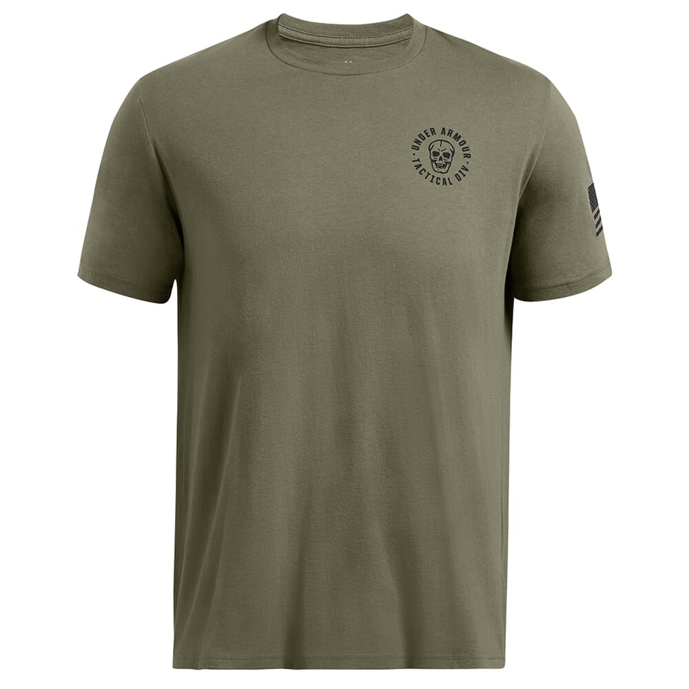 Under Armour Tactical Division Short Sleeve Shirt Marine OD Green 1386724-390, Small - Under Armour
