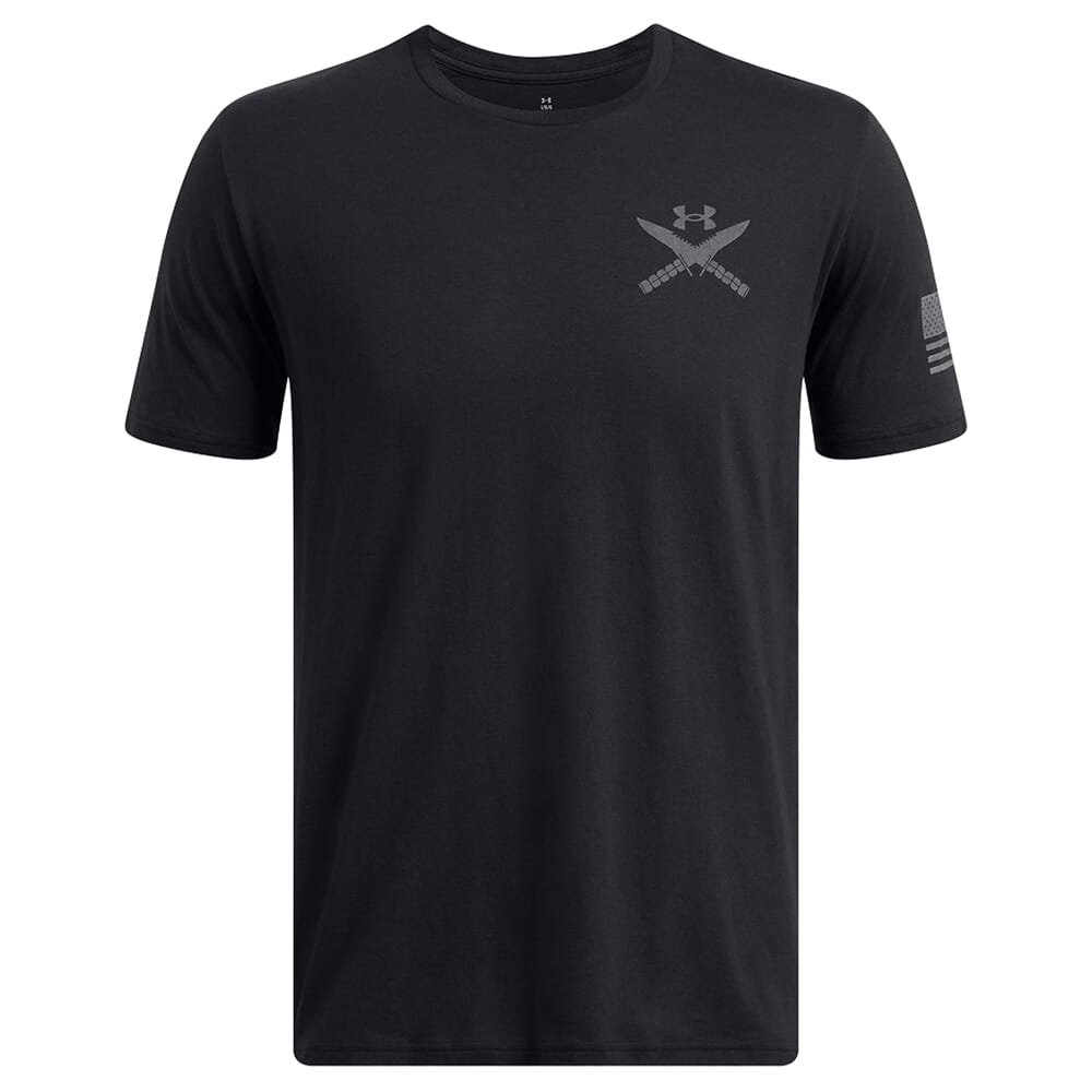 Under Armour Freedom Tac Logo T-Shirt Black 1389463-001, Large - Under Armour