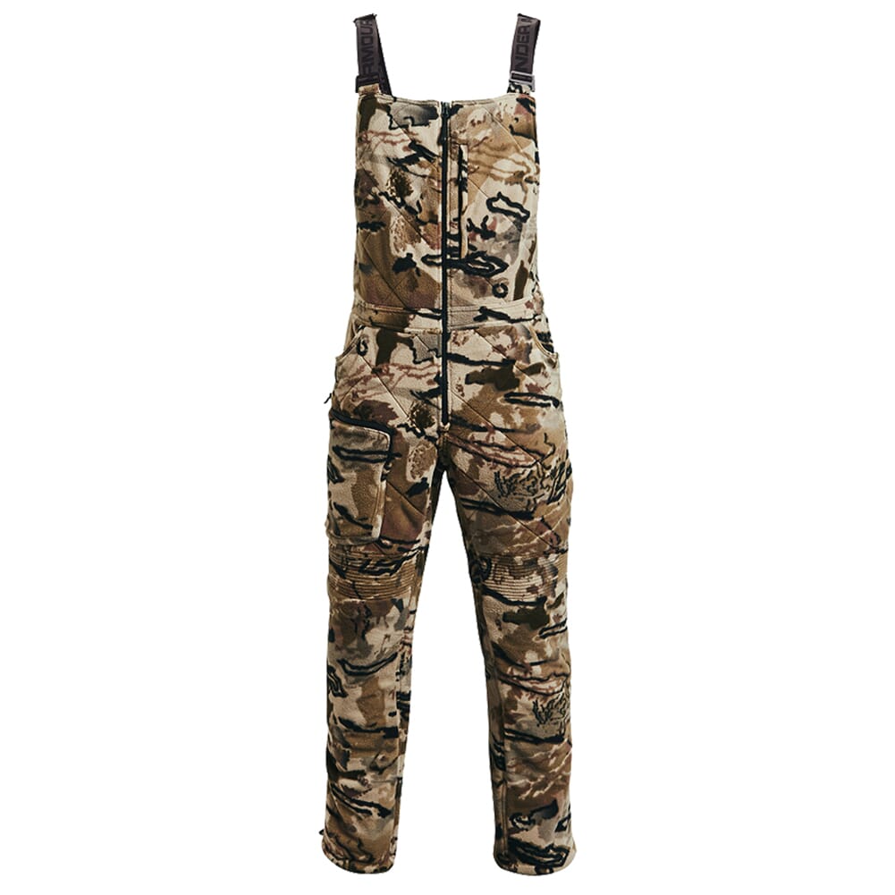 Under Armour Rut Windproof Bib UA Barren Camo/Black 1365614-999, Small/Tall
