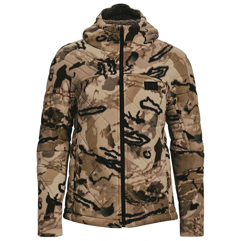 Under Armour Women's Rut Windproof Jacket UA Barren Camo/Black 1365594-999, XXL