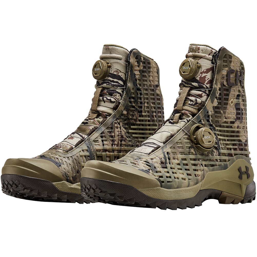Under Armour Whitetail CH1 Gore-Tex Boots Bayou/Ridge Reaper Camo Barren/Maverick Brown 3020768-300, 15 - Under Armour