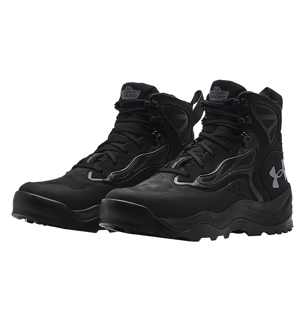 Under Armour Charged Raider Mid Waterproof Boots Black/Pitch Grey 3024265-001 in Gray, 13 - Under Armour