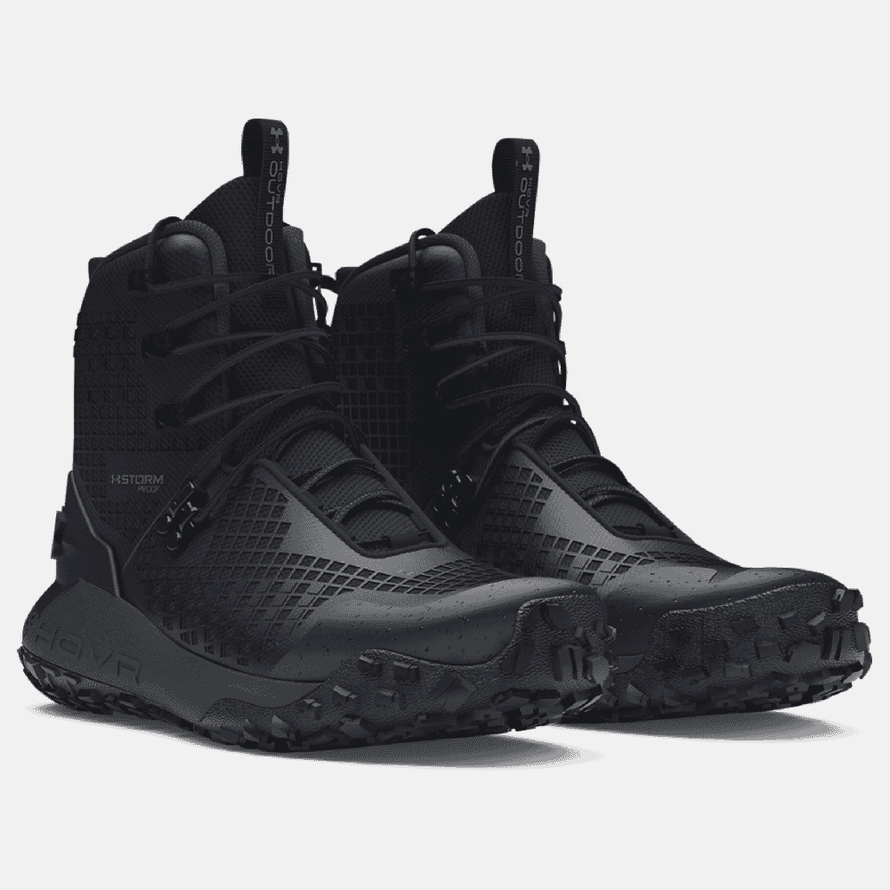 Under Armour Whitetail HOVR Dawn 2.0 Waterproof Boots Black/Jet Gray 3025573-002, 15 - Under Armour