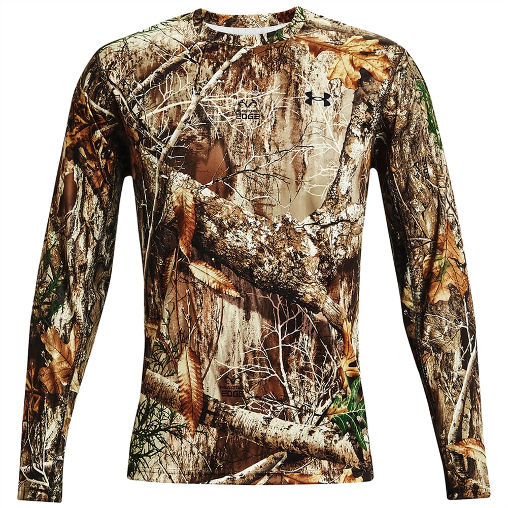 Under Armour Iso-Chill Brush Line LS Shirt RT Edge/Black 1361308-991 in Realtree Edge, XL - Under Armour