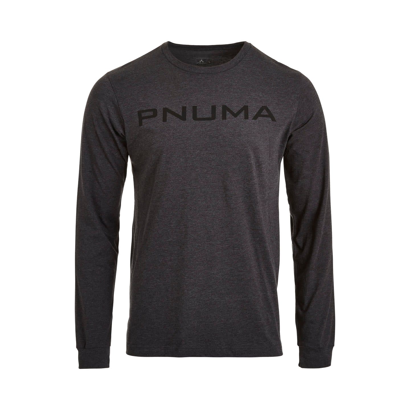 Pnuma Outdoors Side Swipe Long Sleeve T-Shirt Shirt Dark Grey LS-TS-SS-DG in Dark Gray, 3XL - Pnuma Outdoors