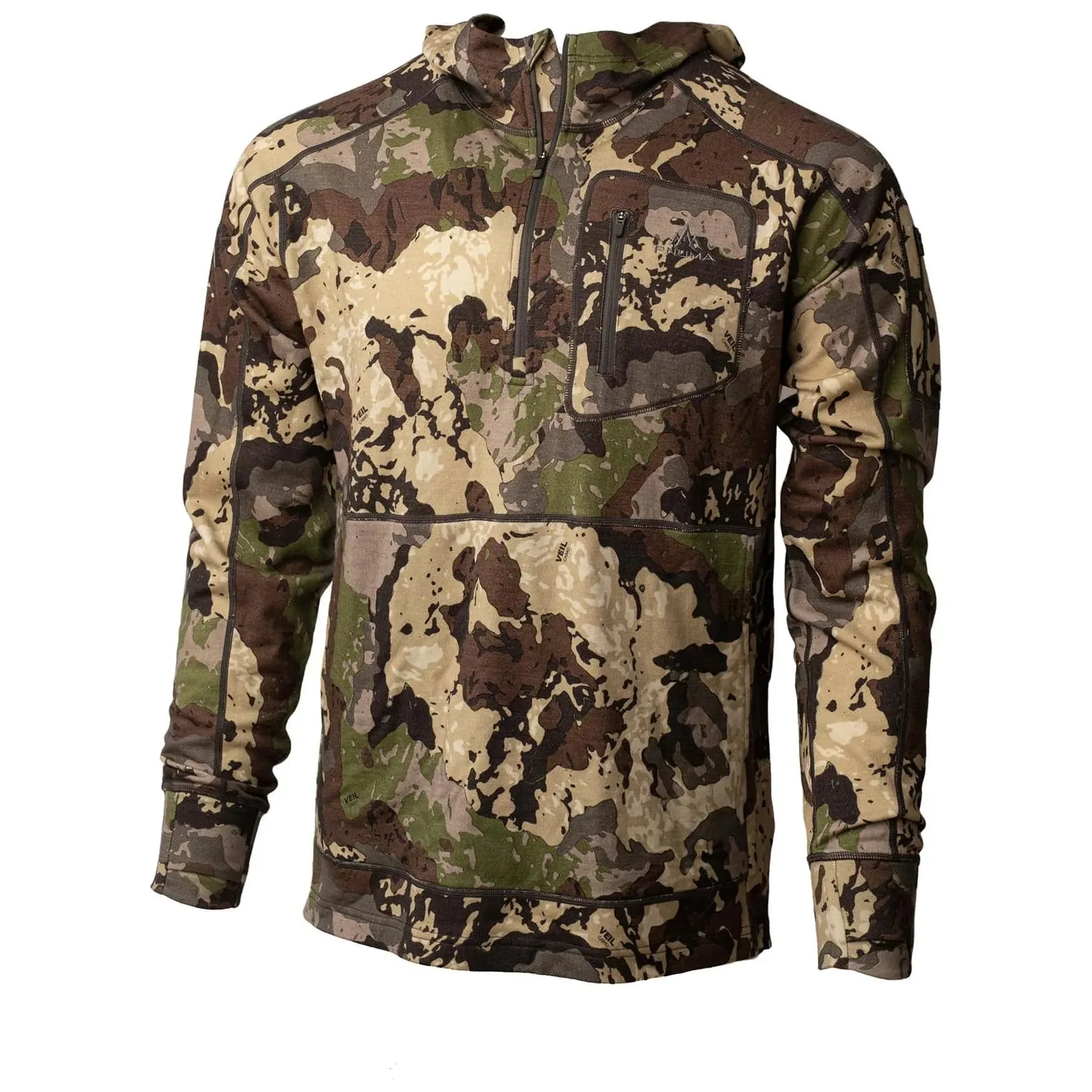Pnuma Outdoors Merino Wool Gunnison Hoodie Caza P905C, Medium - Pnuma Outdoors