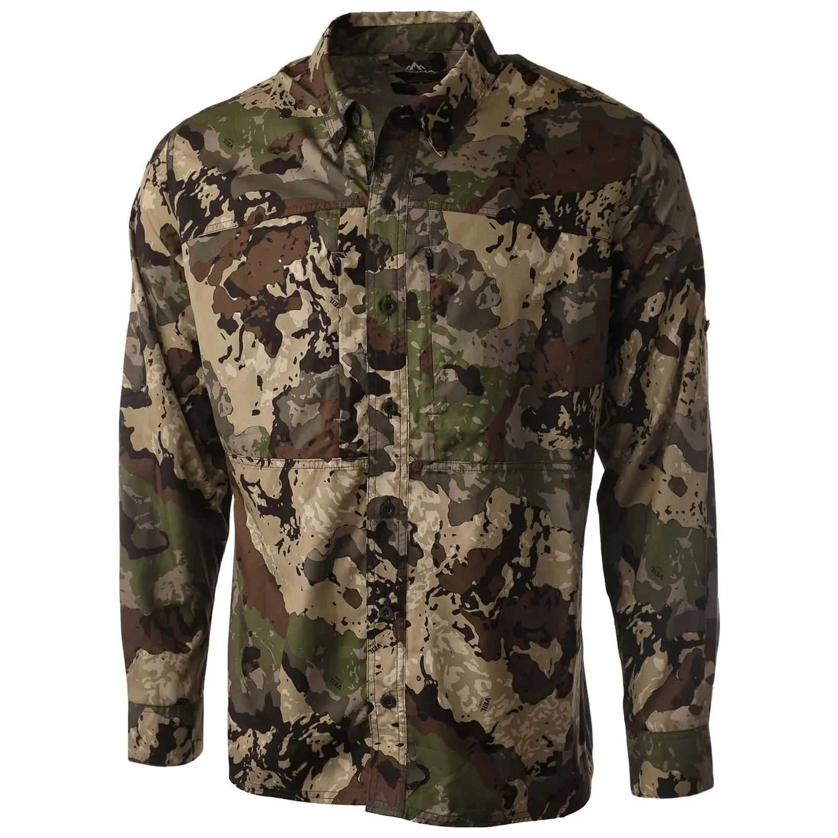 Pnuma Outdoors Long Sleeve Shooting Shirt Caza PLSSSC in Veil Caza, Medium - Pnuma Outdoors