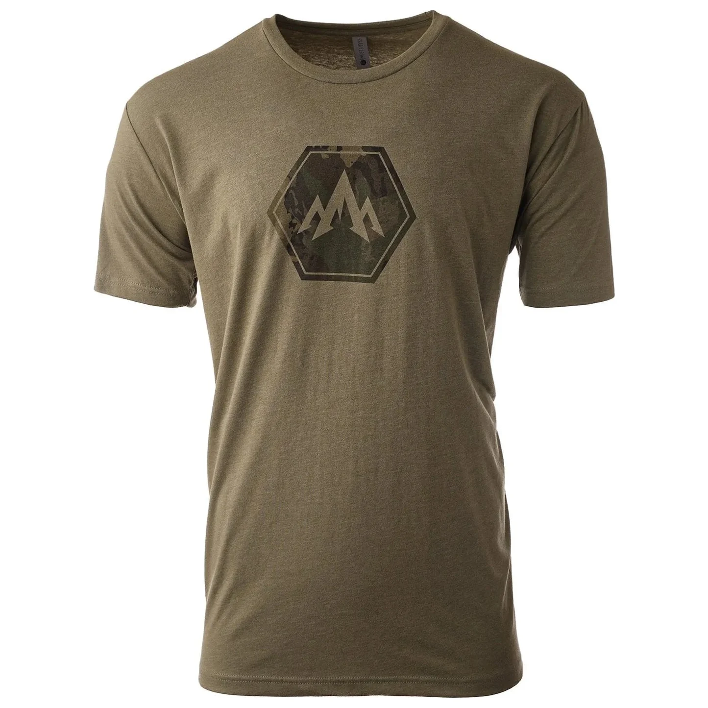 Pnuma Outdoors Lifestyle Camo Hex T-Shirt Light Olive PSSCHO Top, Medium - Pnuma Outdoors