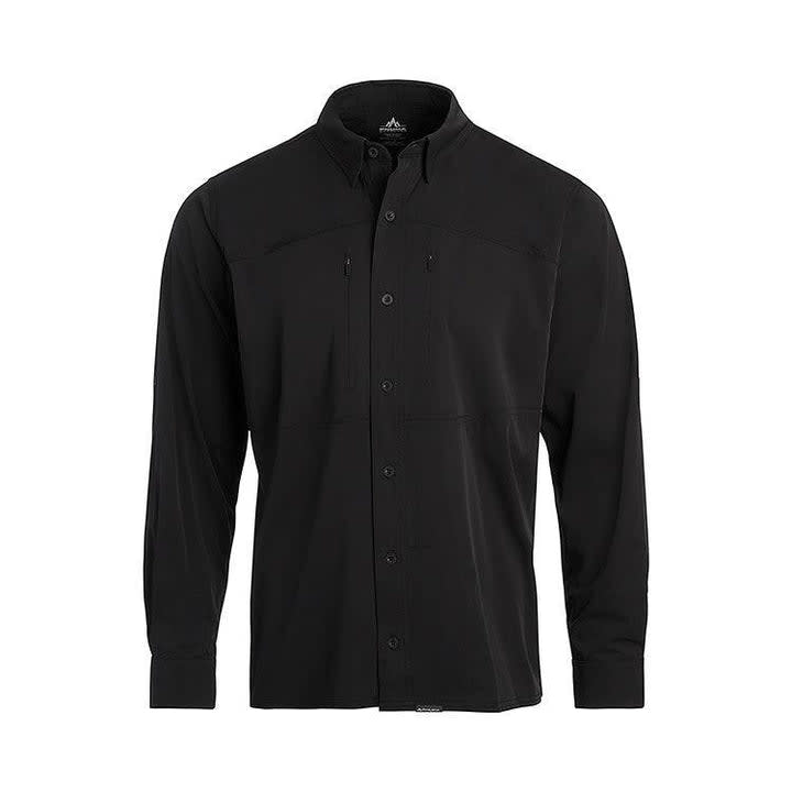 Pnuma Outdoors Shooter Shirt Long Sleeve Meteor SS-LS-MT in Meteorite, Large - Pnuma Outdoors