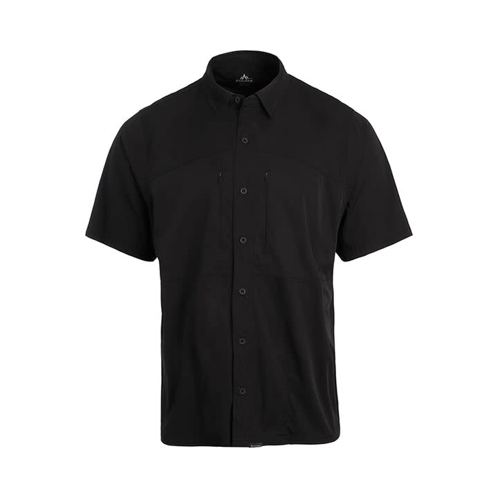 Pnuma Outdoors Shooter Shirt Short Sleeve Meteor SS-SS-MT in Meteorite, Large - Pnuma Outdoors